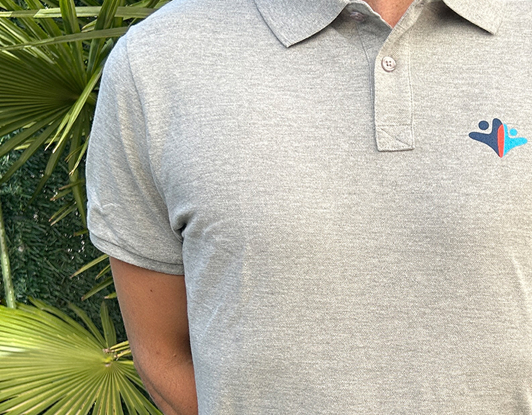 Polo gris hombre Fundación MTP Polo gris hombre Fundación MTP
