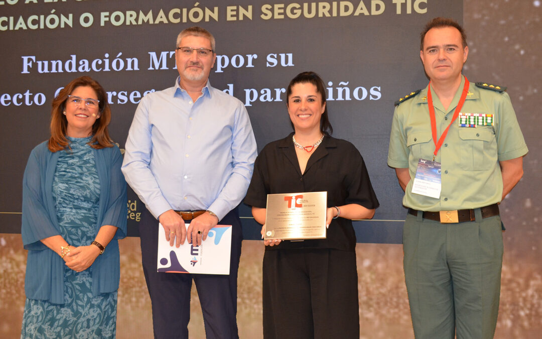 La Fundación MTP, galardonada en los XVIII Trofeos de la Seguridad TIC de Red Seguridad por su labor en ciberseguridad infantil