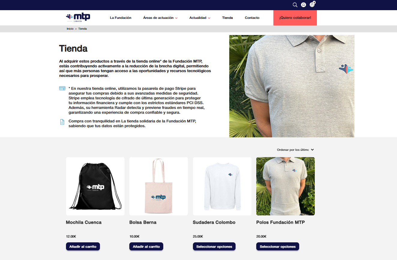 Nueva web Fundación MTP 